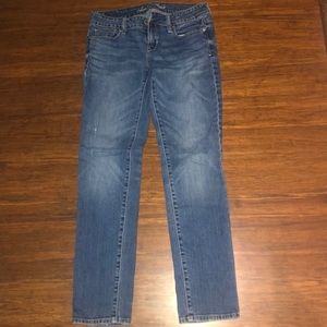 American Eagle Stretch Distressed Blue Jeans